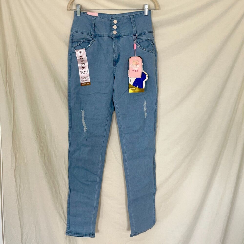 NWT Cutie Pie Y2K Butt Lifting Push Up Skinny Jeans Size US 13